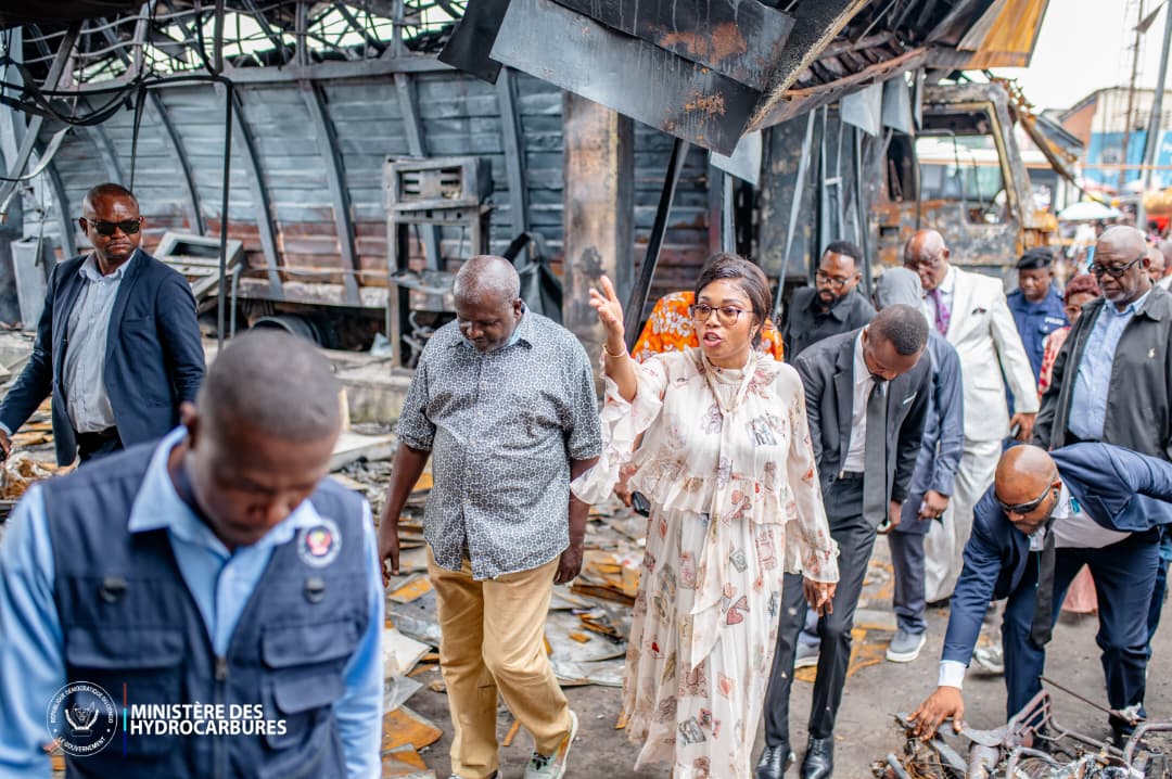 Minétat, Ministre des Hydrocarbures Acacia BANDUBOLA MBONGO sévit après l’incendie de la station-service ML