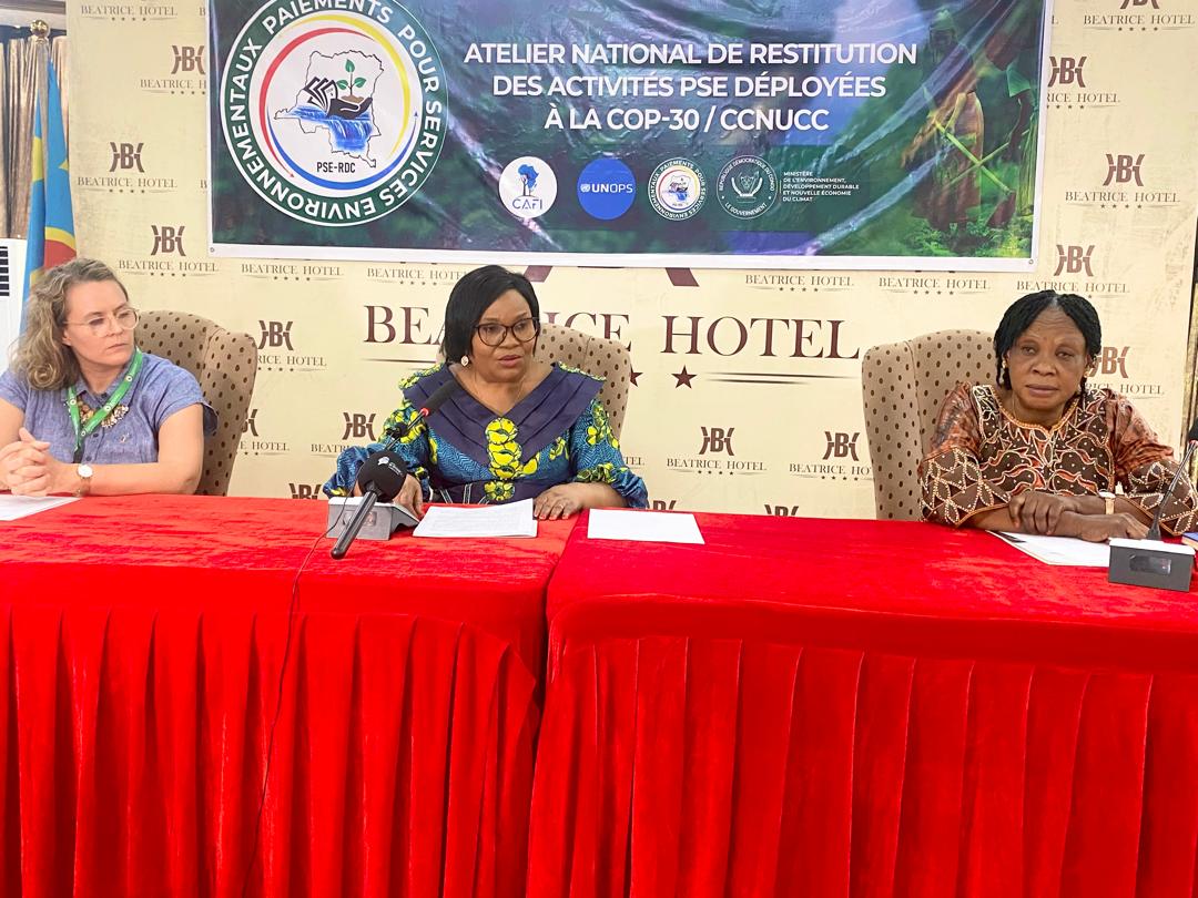 Marie NYANGE NDAMBO lance l’atelier national de restitution de la COP 30