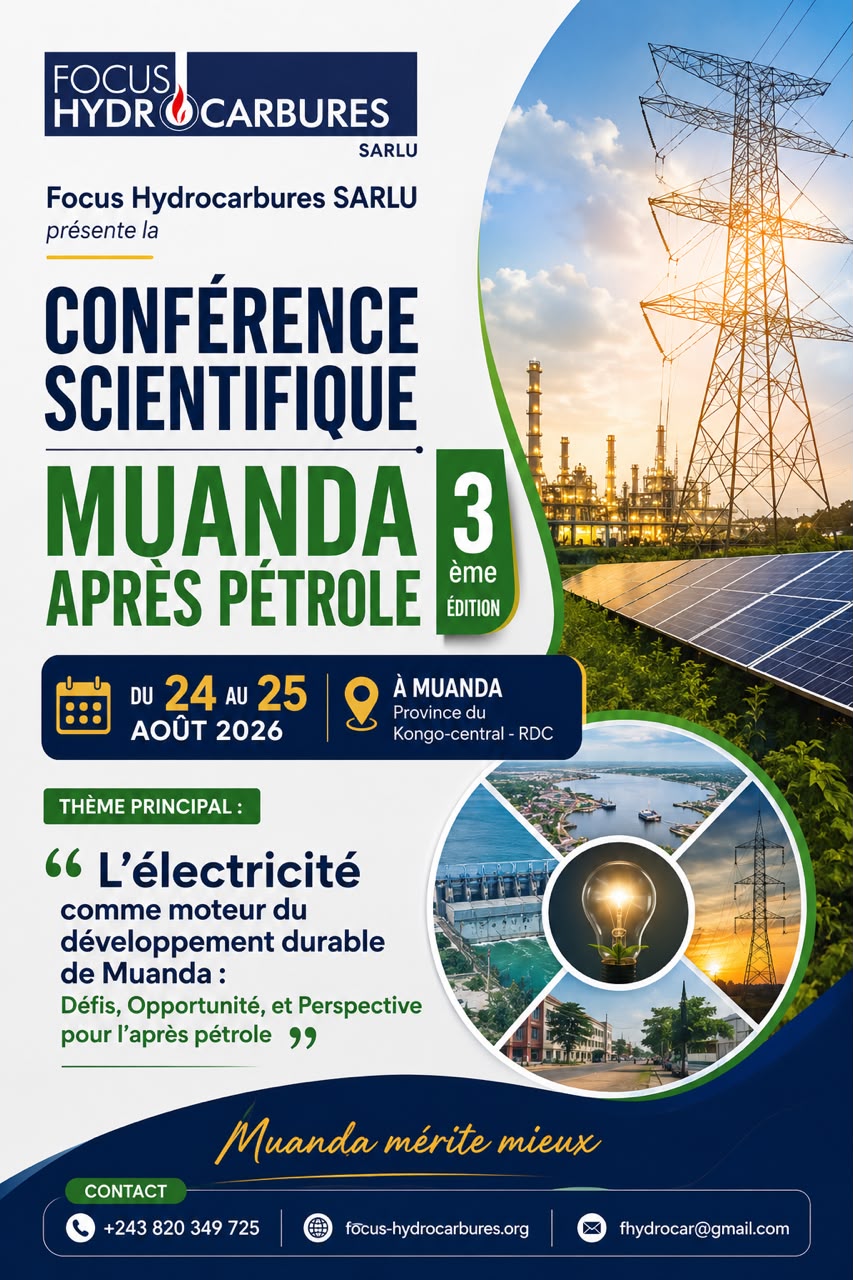 Muanda après pétrole : l&rsquo;électrification au cœur de la troisième édition de la conférence scientifique